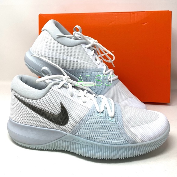 Nike Zoom Assersion White Glacier Blue Men Sneaker - Picture 8 of 10